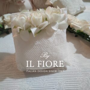 Bomboniere Matrimonio sacchetto portaconfetti con fiori
