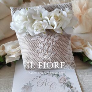 Bomboniere Matrimonio sacchetto portaconfetti con fiori