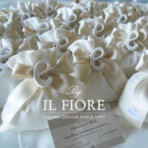 Bomboniere Prima Comunione Sacchetto con Lettere e Albero della Vita