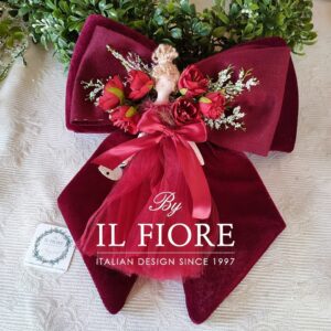 Fiocco natalizio per Albero di Natale con bambola fatina