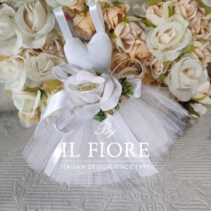 Bomboniere Comunione  Vestito in Tulle con fiore