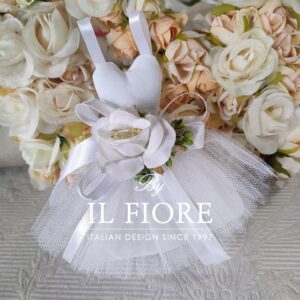 Bomboniere Comunione e Cresima Vestito in Tulle e fiore