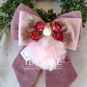 Fiocco natalizio per Albero di Natale con bambolina