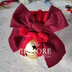 Fiocco natalizio per Albero di Natale con campanella