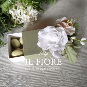 Bomboniere Comunione scatola portaconfetti con fiori