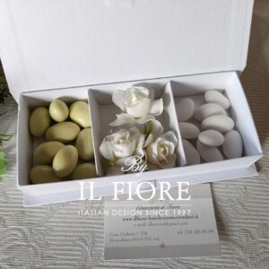 Bomboniere Comunione e Cresima scatola portaconfetti con fiocco