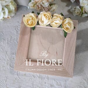 Bomboniera Comunione portafoto con fiori