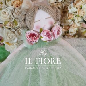 Bomboniere Comunione Bambola con Vestito in Tulle e Fiori