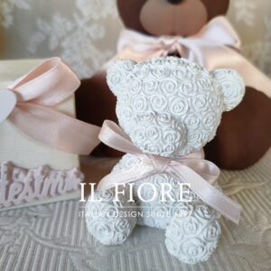 Bomboniera Battesimo con orsetto bimbo e bimba