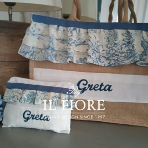 Borsa mare personalizzata in juta