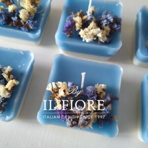 Bomboniera candele  con fiori