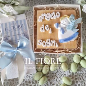 Bomboniere Comunione bimbo con angelo dei sogni