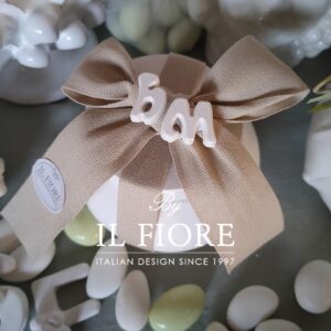 Bomboniere matrimonio scatola con iniziali sposi