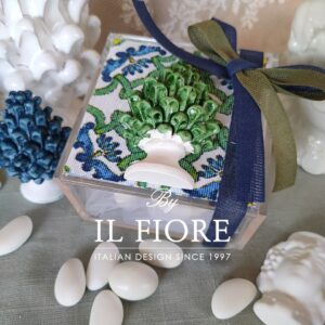 Bomboniere matrimonio scatola con pigna siciliana