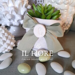 Bomboniere piantine grasse green Comunione