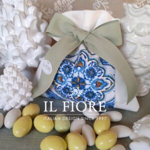 Bomboniere Cresima e Comunione sacchetto mioliche siciliane