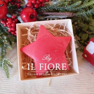 Candele Natale stella rossa