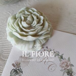 Bomboniera originale Matrimonio candela peonia