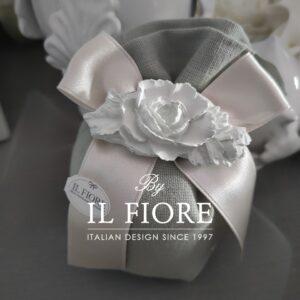 Bomboniere originali Matrimonio sacchetto portaconfetti con peonia