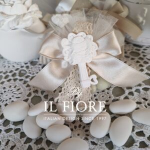 Bomboniere esclusive Cresima e Comunione chiave in gesso