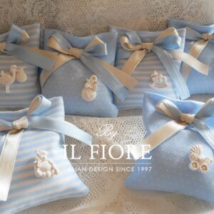 Bomboniera Cicogna Carrozzina Ciuccio Biberon