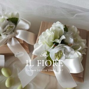 Bomboniera Utile scatola in Legno con Fiori