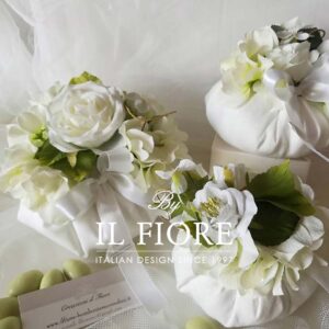 Bomboniere Matrimonio Bouquet Sposa pouf