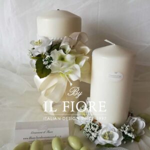 Bomboniere Utili Matrimonio Candele con Fiori
