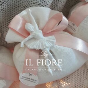 Bomboniera Ballerina Cresima in Gesso con sacchetto