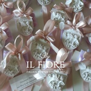 Bomboniere Nascita Giostra Medaglione in Gesso Profumato