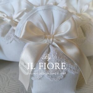 Bomboniera Matrimonio Comunione con pizzo Francese