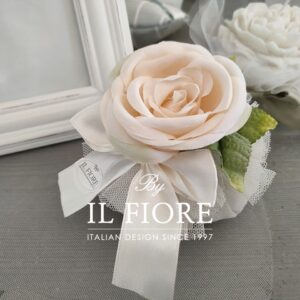 Bomboniera Matrimonio portaconfetti in tulle con peonia
