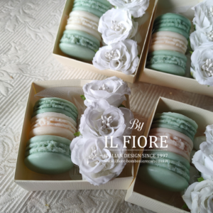 Bomboniere candele macarons