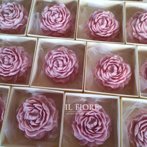 Bomboniera originale candele peonia
