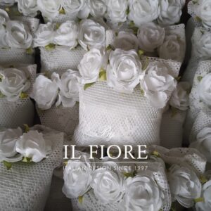 Bomboniere matrimonio sacchetto con fiori
