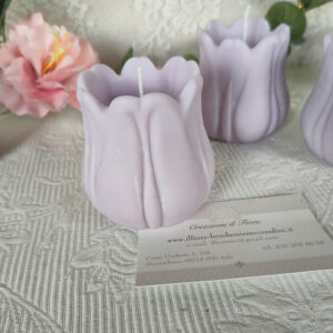 Bomboniere Comunione e Cresima candela tulipano