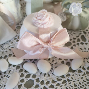 Bomboniere matrimonio scatola con peonia