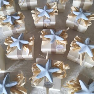 Bomboniere Comunione Cresima scatola con stella marina