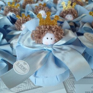 Bomboniera Battesimo bambola principessa e principino