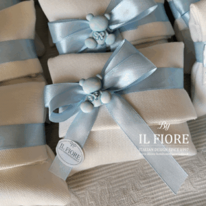 Bomboniera Battesimo busta sacchetto con orsetto