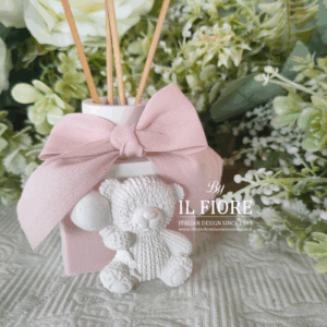 Bomboniere Battesimo profumatore con orso e palloncino bimba e bimbo
