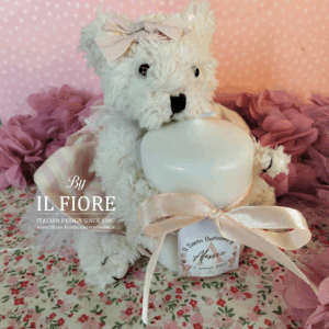 Bomboniera Battesimo orsetto con candela