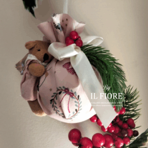 Decorazione natalizia Palline Natalizie con orso angelo