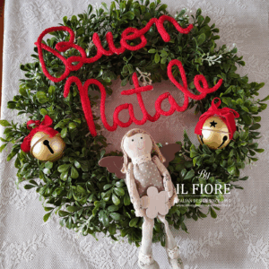 Ghirlande Natalizie con campanelle e angelo