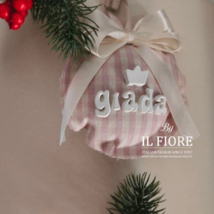 Decorazioni natalizie pallina principessa principino con nome