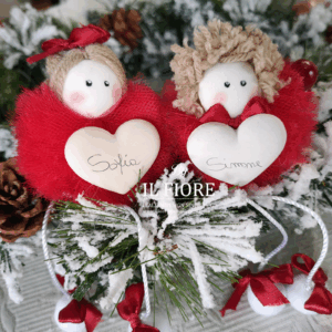 Palline di Natale bambole personalizzata con nome