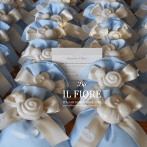 Bomboniere Battesimo sacchetto con calamita animaletti