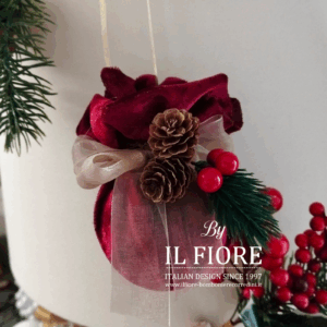 Palline per albero di Natale in velluto