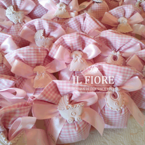 Bomboniera Battesimo sacchetto  con gessetti baby