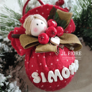 Palline di Natale personalizzata con nome bimba bimbo